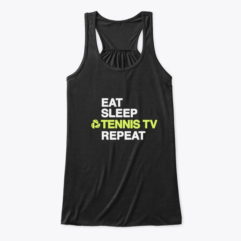 Eat Sleep Tennis TV Tank Top