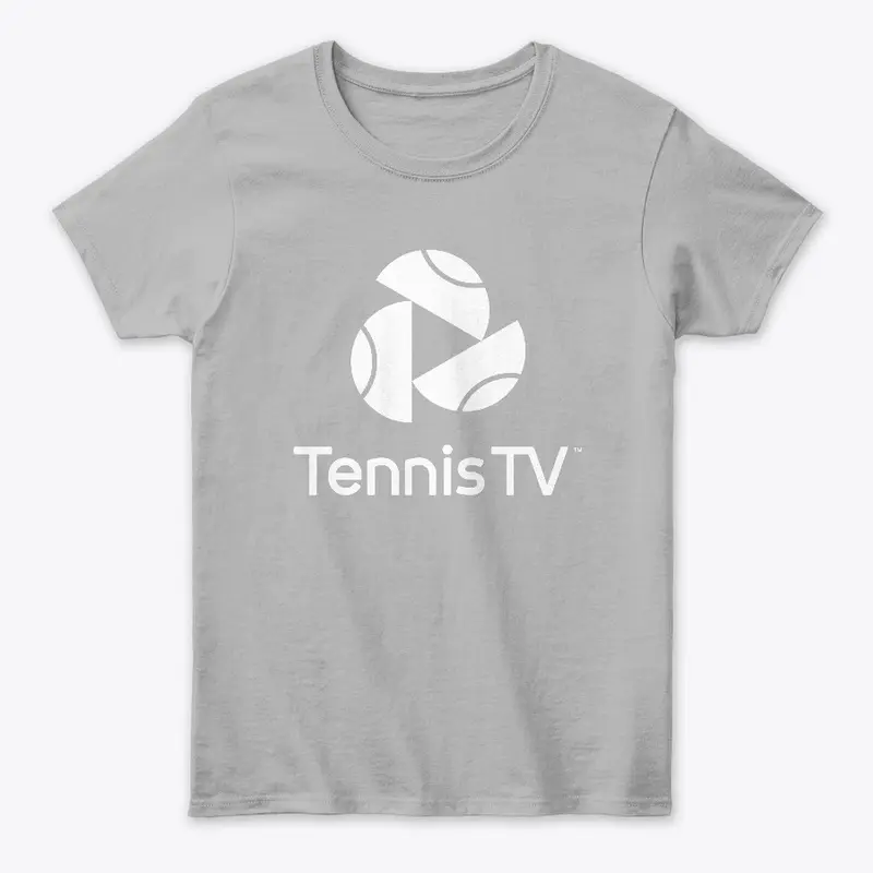 Tennis TV White Logo Women's T-Shirt