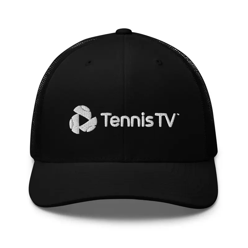 Tennis TV Trucker Logo Cap - Black